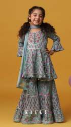 Designer Ready Made Sharara Suit For Girls