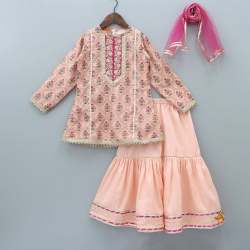 Unique Designe Of Kids Sharara Suit