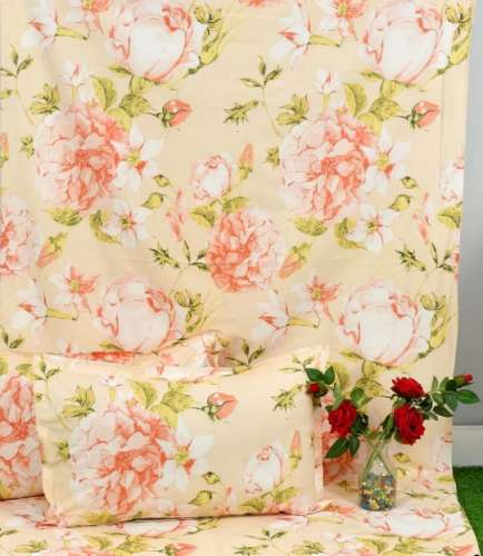 Floral Print Cotton Double Bed Sheets  by WD International