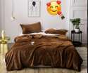Plain Flannel warm bedding set  thumb 1