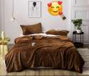Plain Flannel warm bedding set  thumb 2