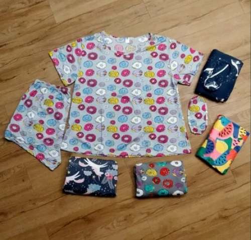 New Fancy Printed T Shirt Short Night Suit