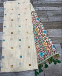 ladies muga cotton weaving Sarees