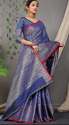 Rich Kanchipuram Silk Saree With Zari Woven Work thumb 3