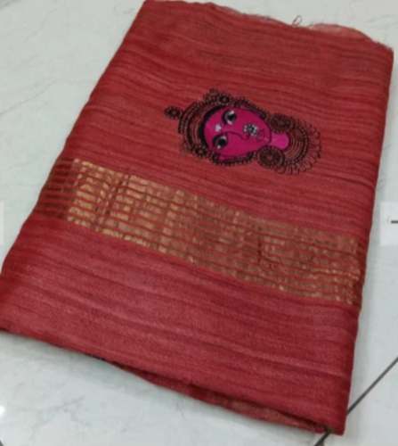Maroon Ghicha Silk Saree For Women by Venkatasai Enterprises