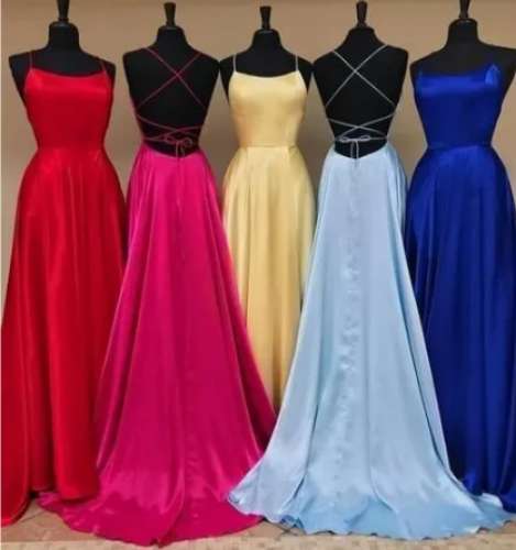 Ladies Party Wear Long Gowns  by Sana Crafts