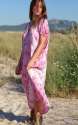Ladies Tie Dye Long Maxi Dress With Half Sleeves thumb 2