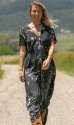 Ladies Tie Dye Long Maxi Dress With Half Sleeves thumb 3
