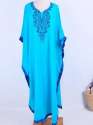 Ladies v-neck Embroidered Kaftan thumb 4