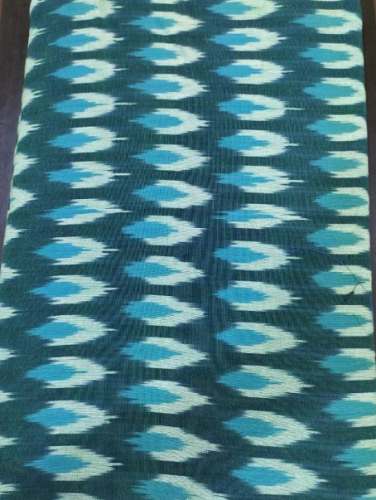 Multi Color Sky Blue Printed Pochampally Cotton Dress Material by Sri Sheshu Handlooms