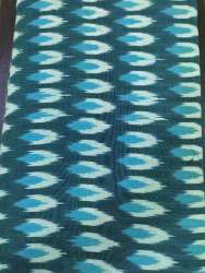 Multi Color Sky Blue Printed Pochampally Cotton Dress Material