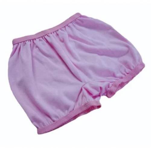 Kids Unisex Pink Cotton Bloomers by Saini Knitwears