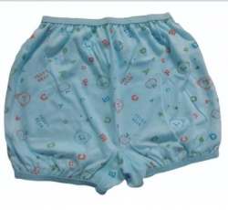 Sky Blue Cotton Printed Bloomers