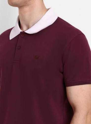 220GSM Plain Polo Neck T shirt  by Sri Sabari Tex