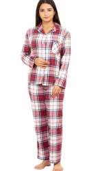 Women Check Printed Night Suit 