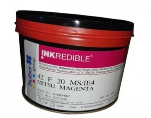 Huber 42 F 20 MS Mittsu Magenta Offset Printing Ink by Raj Enterprises