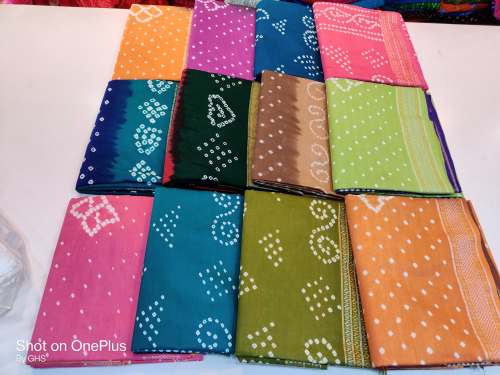 Fancy Tye N Dye Bandhani Saree  by Mahavir Bandhani