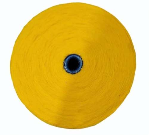 2 Ply Yellow Color Plain Acrylic Knitting Yarn 