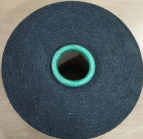 Black 20s Melange Yarn  by Geetha Knit Fab