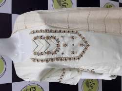 Cotton handwork Kurti pant dupatta set