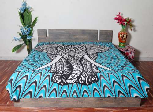 MANDALA BEDSHEET (Elephant Design )						