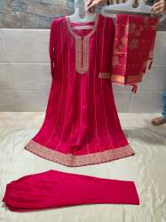 Stunning Repido Fabric Anarkali Suit