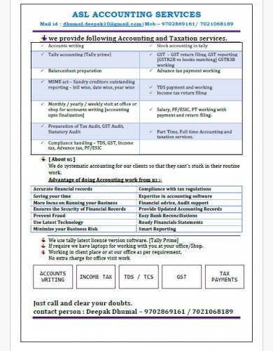 ACCOUNTING SERVICES