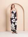 women-black-sleeveless-maxi-dress-floral-print