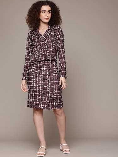 Women Blazer Skirt Co-Ord Set for Stylish Formal & Casual Wear