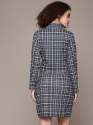 Women Check Co-Ord Set with Blazer & Skirt Smart Office Look thumb 1