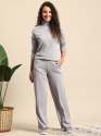 Women Co-ord Set with Full Sleeves & Wide-Leg Relaxed Trouser thumb 2