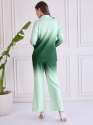 Women Elegant Dark Green Ombre Blazer Co-ord Set in Soft Stretchable Fabric thumb 1