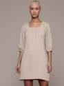 Women Mini Dress with Square Neck and 3/4 Sleeves Chic Everyday Wear thumb 1