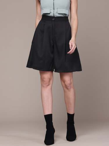 Pleated Short For Women| Formal & Stylish Bottomwear | Set of 4 Size(28,30,32,34)
