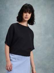 Women Relaxed Fit Boat Neck Top with Half Sleeves for Women| Set of 4 Size