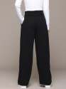 Women's High-Waist Black Trousers | Lycra Polyester Stretch Fabric (Set of 4 size) thumb 1