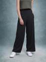 Womenâ€™s Wide Leg Trouser | Relaxed Fit | Stretchable Casual Bottomwear| Set of 4 Size