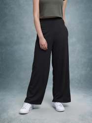 Womenâ€™s Wide Leg Trouser | Relaxed Fit | Stretchable Casual Bottomwear| Set of 4 Size