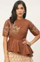 buy-embellished-brown-blouse-by-shaily-retails