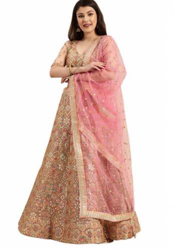 Buy Wedding Organza Lehenga By Shaily Retails