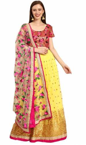 Fancy Net Shaily Brand Embroidery Lehenga Choli