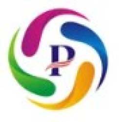P LALIT CREATION logo icon