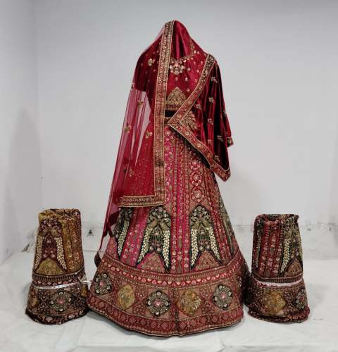 Designer Bridal lehenga choli by Antique Tax