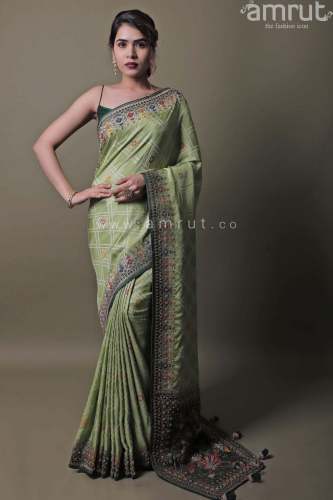   Light Green Silk Saree