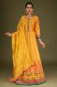 Amber Yellow Anarkali Salwar Suit