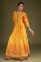 Amber Yellow Anarkali Salwar Suit thumb 1