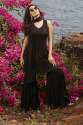 black-georgette-sharara-set