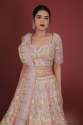 Blushed Pink Georgette Lehenga Choli thumb 1