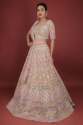 Blushed Pink Georgette Lehenga Choli thumb 2