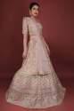 Blushed Pink Georgette Lehenga Choli thumb 3